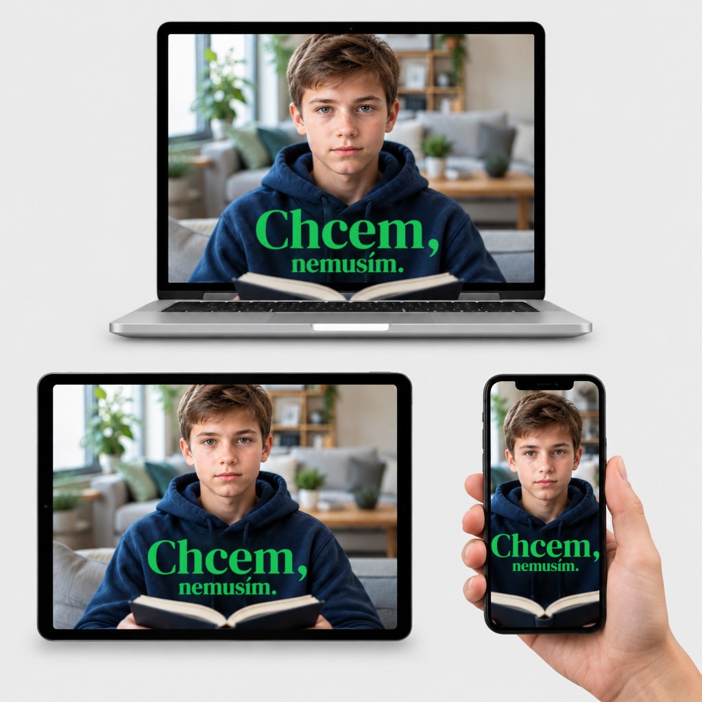 E-book Ako vychovať dieťa, ktoré chce a nemusí v notebooku, tablete a telefóne